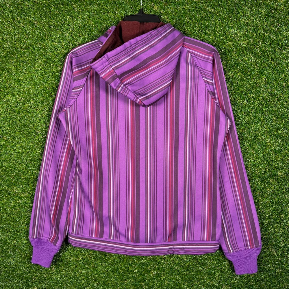 Patagonia Purple Striped Zip-Up Hoodie - Picture 3 of 5